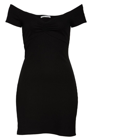 NWT Reformation Black Sweet Mini Dress Size Large - Picture 3 of 8